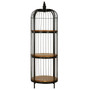 Mantis Small Black Finish Birdcage Shelf Unit