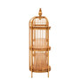 Mantis Long Gold Finish Birdcage Shelf Unit