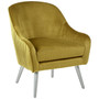 Louxor Mustard Velvet Armchair