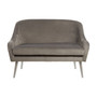 Louxor Grey Velvet Sofa