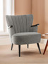 Hampstead Grey Fabric Armchair