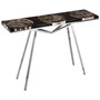 Relic Black Resin/silver Legs  Console Table