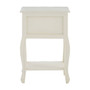 Loire 2 Drawer White Bedside Table