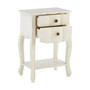 Loire 2 Drawer White Bedside Table
