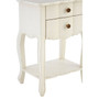 Loire 2 Drawer White Bedside Table