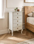 Loire 5 Drawer White Chest