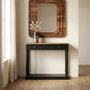 Loire 1 Drawer Black Console Table