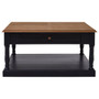 Loire 1 Drawer Black Coffee Table