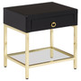 Kensington Townhouse Black and Gold Side Table