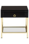 Kensington Townhouse Black and Gold Side Table