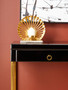Kensington Townhouse Black Mirror Console Table with Gold Frame