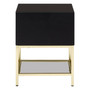 Kensington Townhouse Black 2 Drawer Side Table