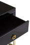Kensington Townhouse Black 2 Drawer Side Table