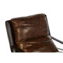 Hoxton Genuine Brown Leather Lounge Chair