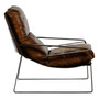 Hoxton Light Brown Leather Lounge Chair