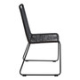 Sisal Black Rope Chair