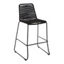 Sisal Black Rope Bar Chair