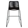 Sisal Black Rope Bar Chair