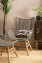 Sisal Grey Rope Lounge Chair And Footstool