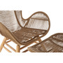 Sisal Latte Rope Lounge Chair & Footstool