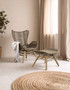 Sisal Latte Rope Lounge Chair And Footstool