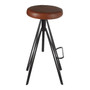 Nandri Round Leather Stool