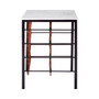 Templar White Marble/Iron Wine Rack Table