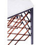 Templar White Marble/Iron Wine Rack Table