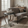 Yasmin Black Tempered Glass Side Table