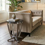 Yasmin Black Tempered Glass Side Table