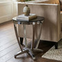 Yasmin Black Tempered Glass Side Table