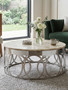 Yasmin White Marble Coffee Table