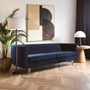 Pinner Navy Velvet 3 Seater Sofa