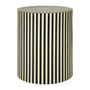 Hassa Ivory / Black Cylinder Stool