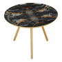 Marlox Faux Marble Side Table