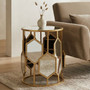 Rio Gold and Mirror Side Table