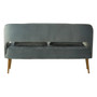 Hendricks Blue Velvet Sofa