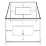 Allure Clear Glass / Silver Base Coffee Table