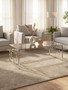 Allure Clear Glass Silver Base Coffee Table