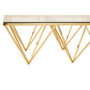 Allure Gold Spike Triangles Coffee Table