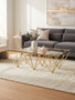 Allure Gold Prismatic Coffee Table