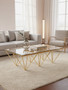 Allure Gold Prismatic Coffee Table