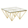 Allure Gold Finish Spike Coffee Table