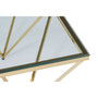Allure Gold Finish Spike Coffee Table