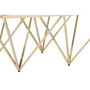 Allure Gold Finish Spike Coffee Table