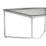 Allure Silver Finish Cross Base End Table