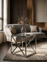 Allure End Table With Cross Base