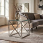 Allure End Table With Cross Base