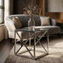 Allure End Table With Cross Base