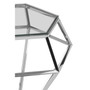 Allure Silver Finish Diamond End Table
